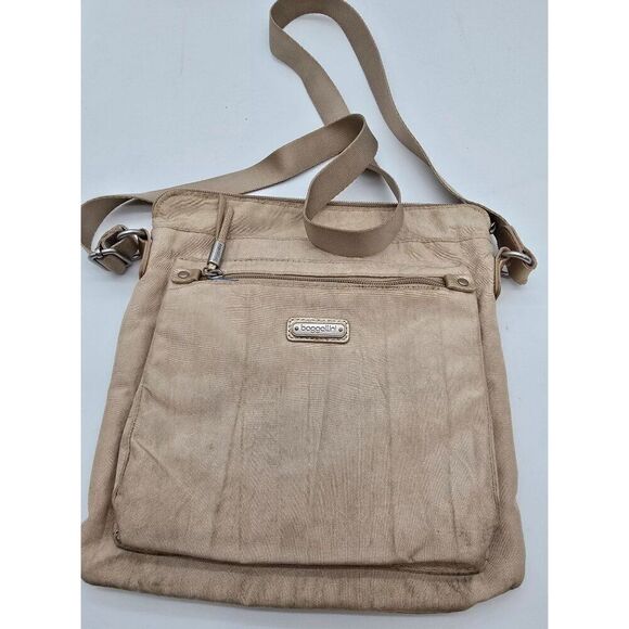 Baggallini Khaki Crossbody Bag With Adjustable Strap & Multiple Pockets - Picture 1 of 4